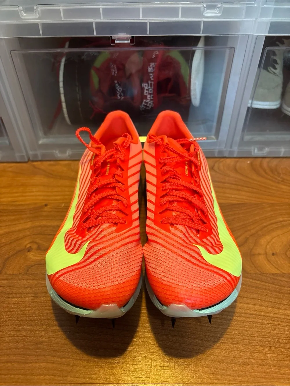 Nike Air Zoom Maxfly 2 Crimson Lime FD8395-600 Track Spikes Men’s Sz 6.5 NWOB